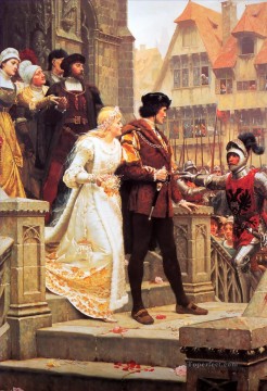Call to Arms historical Regency Edmund Leighton Oil Paintings